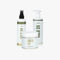 ⁦ערכת GOLD 24 - שמפו | מסכה | ספריי קראטין 120⁩ – תמונה ⁦2⁩